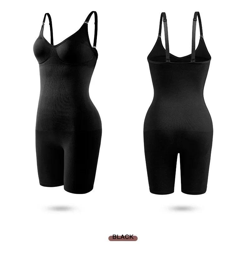 Product Introduction of Seamless Bodysuit Women Butt Lifter Shapewear Belly Control Body Shaper Corset Strappy-Back Chest Lift Correct Posture Underwear 13