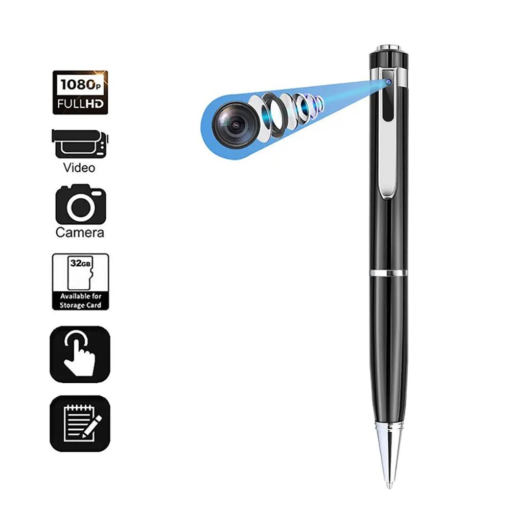 Pulpen Mini Kamera CCTV Portable Digital Pen HD 1080P Video Recorder Camcorder Perekam suara video