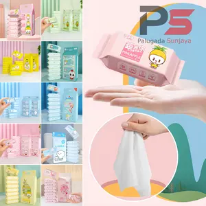 PS Tisu Basah Mini Portable 1 Pack Isi 8 Pcs Tissue Basah Bayi Lembut Non Alkohol Tissue Basah Traveling |Wet Wipes Baby Cleaning Tanpa Pewangi