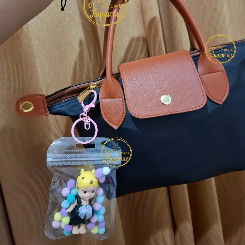 Ganci Sonny Angel OPP set pita / sonny angel laut / sonny angel animal / gantungan kunci sonny angel / gantungan tas sonny angel / rok sonny angel / jumpsuit sonny angel / sonny angel dreaming / soony angel hipper Hitam 2