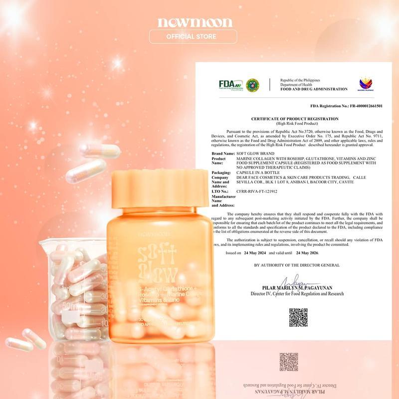 New Moon Soft Glow S-Acetyl Glutathione 30 pcs Capsule