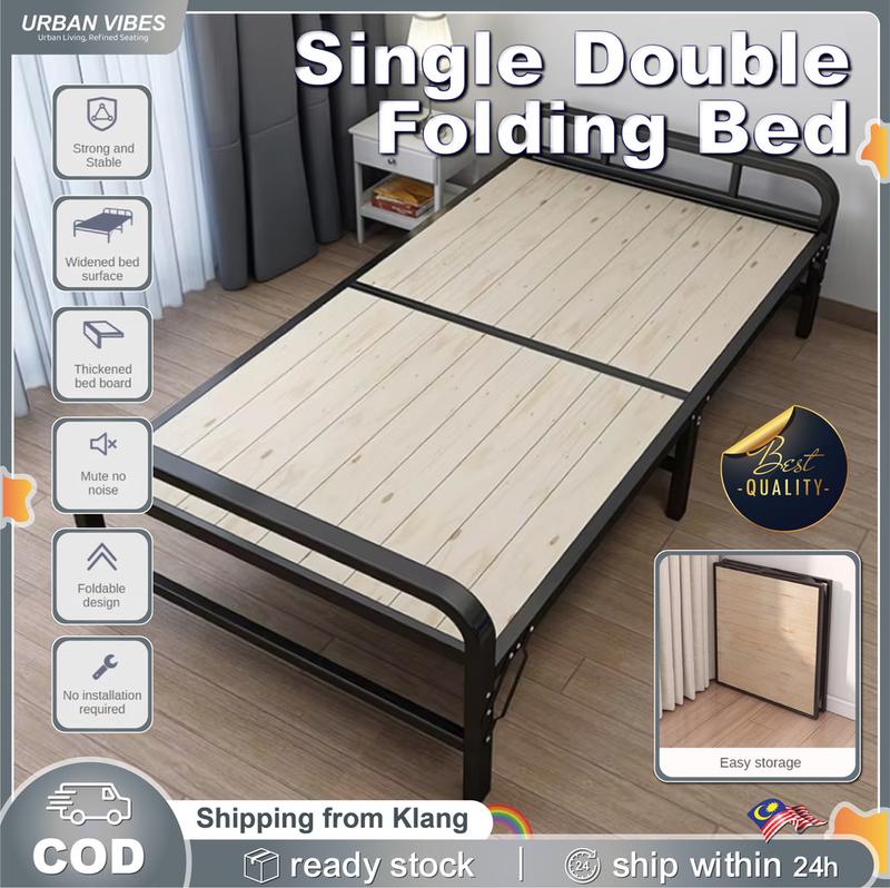 UV Single Katil Single Murah Folding Bed Katil Besi Katil Kayu - TikTok ...