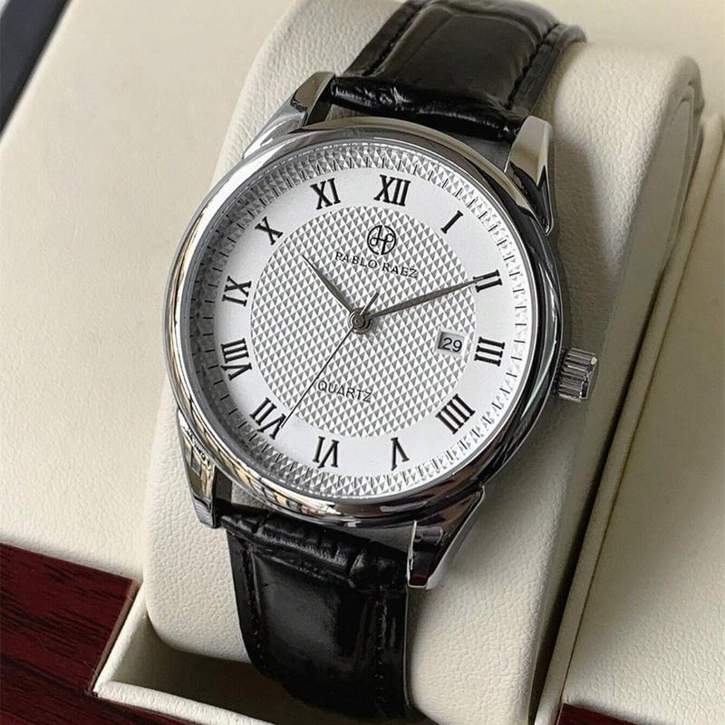 Bạn Ưng Thái Đồng hồ nam dây da chính hãng PABLO RAEZ R897 chống nước thời trang phong cách lịch sự MS15