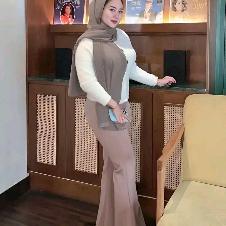 Celana Cutbray knit japan line wanita dewasa - Celana cullote cutbray knit rib 9