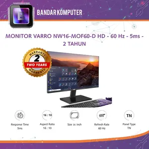 MONITOR VARRO 16 inch NW16-MOF60-D HD - 60 Hz - 5ms - 2 TAHUN