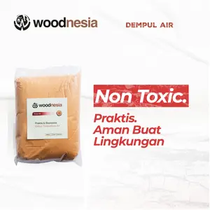 Dempul Kayu 500 gram Pakai Air Water Based Kayu Jati Mahoni woodnesia