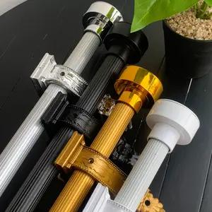 New Breket Batang Gorden 1 Meter Full Set Tirai Jendela Besi Hordeng