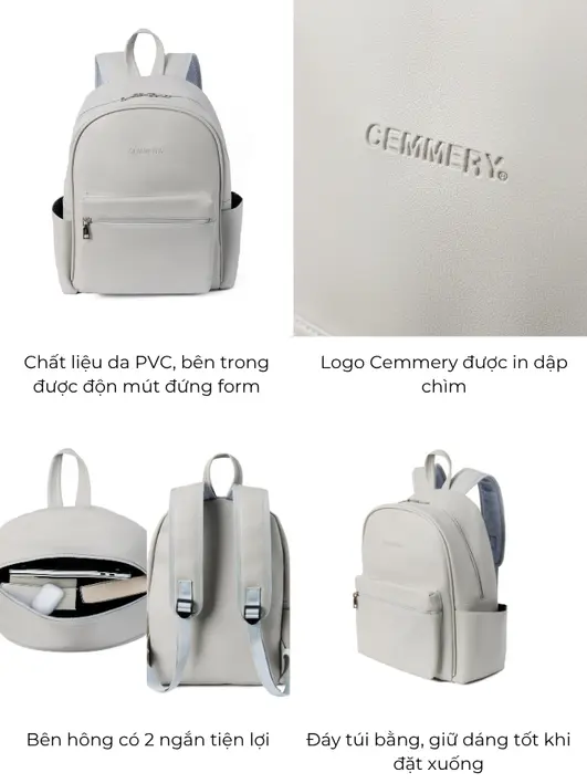 Balo CEMMERY Local Brand Chính Hãng Basic Backpack Da PVC Chống Thấm Đựng Vừa Laptop 15 Inch Nhiều Ngăn Tiện Lợi 4 Màu | BigBuy360 - bigbuy360.vn Balo CEMMERY Local Brand Chính Hãng Basic Backpack Da PVC Chống Thấm Đựng Vừa Laptop 15 Inch Nhiều Ngăn Tiện Lợi 4 Màu | BigBuy360 - bigbuy360.vn
