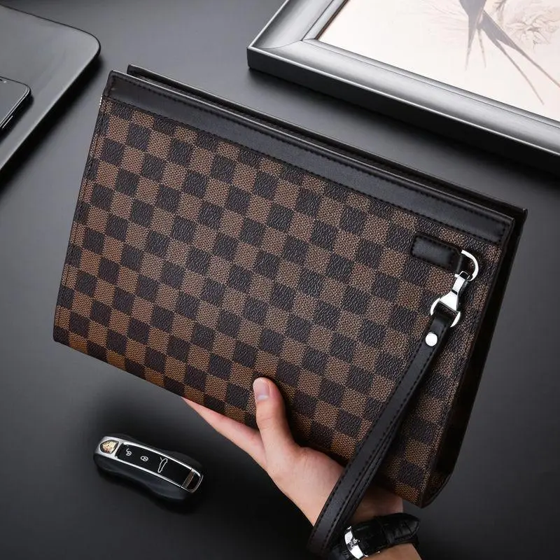 Handbag Men's Clutch Casual Fashionable Style Men's Business Clutch New High-End Outing Large Capacity Clutch Bag Men's Clutch Fashion Trend Briefcase Wallet