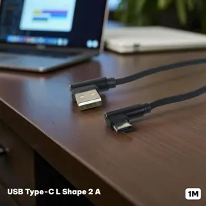OLAF Kabel Data USB Type C Multifungsi L Shape 2A 1M - OL01