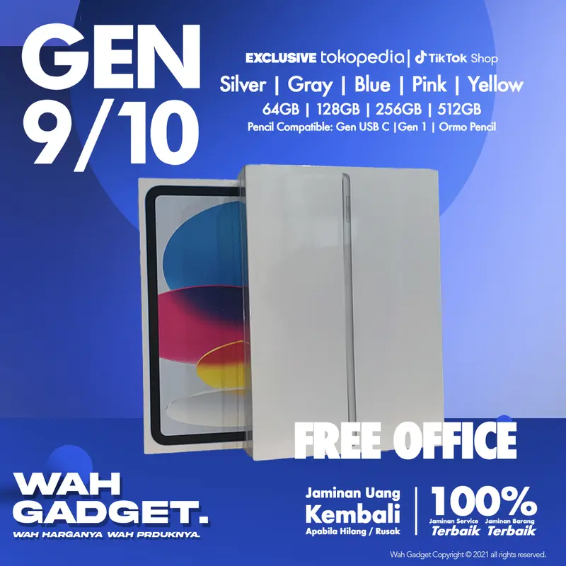 [K] Apple iPad 9 64GB 256GB | Wifi Only | Ori BNIB | Garansi INTER 1 Tahun