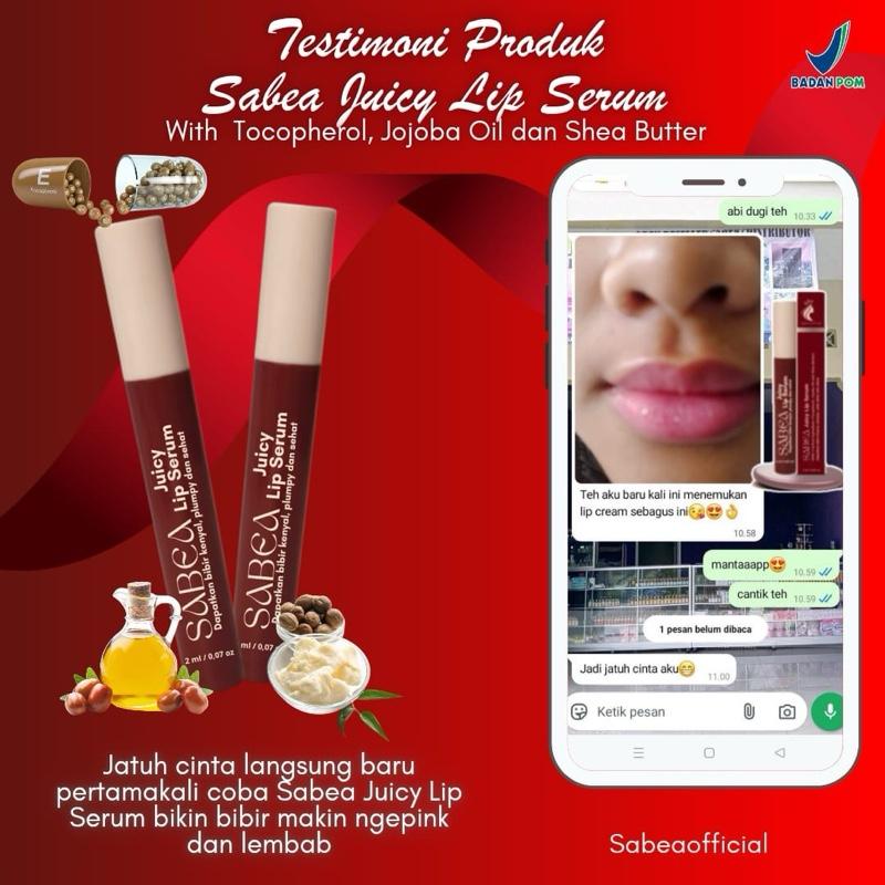 Sabea Juicy Lip Serum Pemerah Bibir Vitamin 5