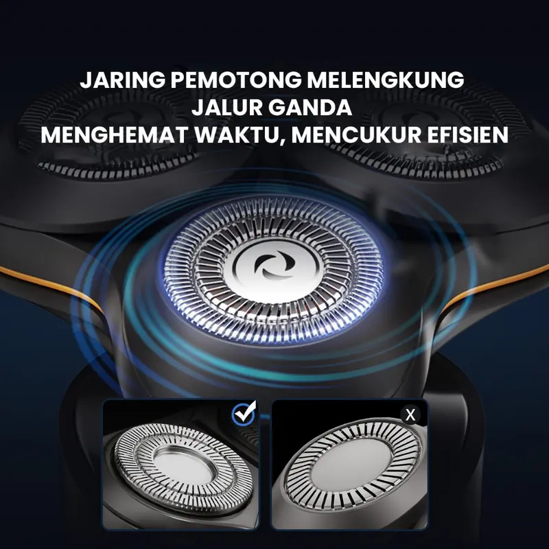 ENCHEN X8S-C Alat Cukur Rambut 5 in 1 Waterproof Alat Shaving Pencukur Hair Clipper Bulu Hidung Kumis Listrik Magnetic 5
