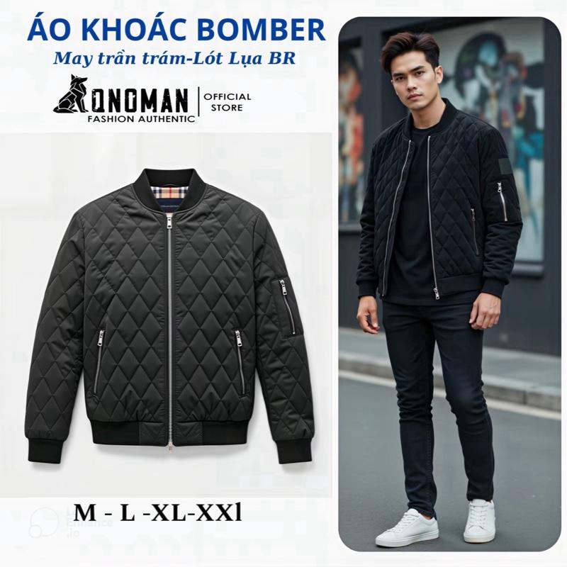   Mở bán   Áo phao bomber nam trần trám QNOMAN lót gió kẻ,dày dặn ấm áp phong cách trẻ trung menswear 