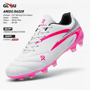 GLVIU Sepatu Bola Aredo Razor Size 38-43 Model Terbaru - Putih Pink