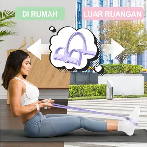 SOLOEVER Resistance Band, Multifungsi, Menebal, Penarik Karet Angka 8, Aksesori Yoga, Tali Tarik, Peralatan Kebugaran, Cocok untuk Wanita, Cocok untuk Yoga dan Kebugaran, Peregangan Leher, Otot, Outdoor