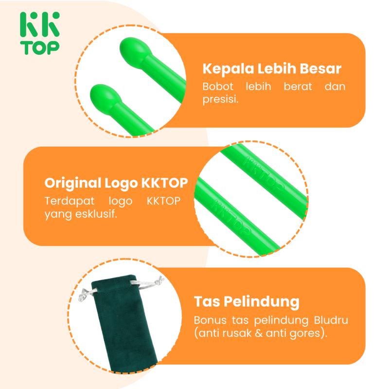 KKTOP Stick Ripstix Poundfit Original Stick Olahraga Workouts 1 Pasang Versi profesional 5