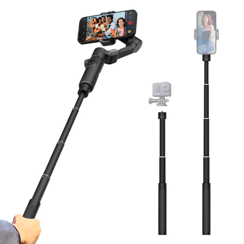 AOCHUAN Gimbal Extension Rod, 29" Extension Pole for DSLR Cameras, Adjustable Selfie Stick with 1/4 Screw Interface, Compatible with a Range of Handheld Gimbal and Other Universal Interface Devices 0