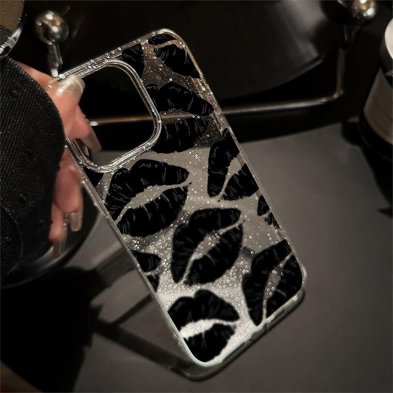 Ốp Điện Thoại Trong Suốt, Thời Trang, Tương Thích Cho iPhone 13, 16, 12, 15, 14, 11 Pro, XS Max, X, XR, 8 Plus, 7, Ốp Mềm, Làm Bằng Silicon, Chống Sốc Điện Thoại Di Động, Ốp TPU, Bảo Vệ AV1008 AV2, Thích Hợp Cho Cặp Đôi 1