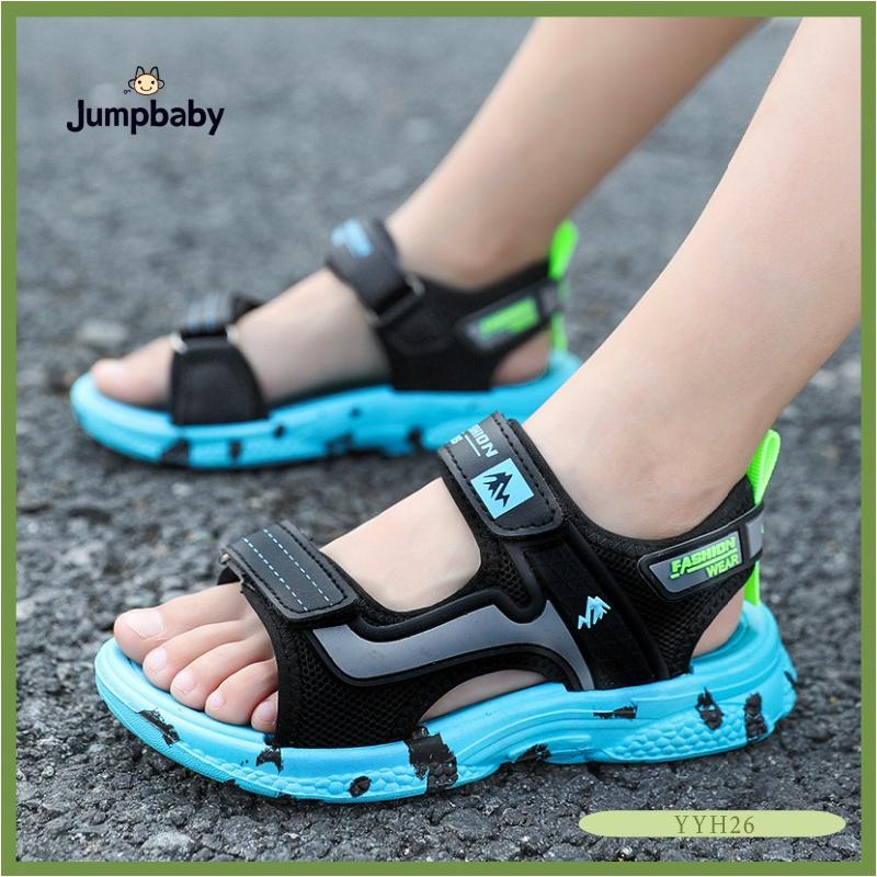 Spesial Ramadhan - Y26 Sandal Anak Laki-laki Sandal pendakian Lindungi kesehatan jari kaki anak-anak laris manis Anti selip Busana Sandal velcro Anti selip dan tahan aus Penutup velcro untuk memudahkan pemasangan dan pelepasan nyaman Fashion 3