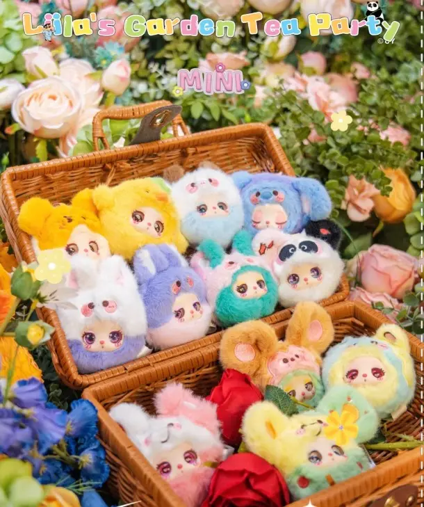 Lila Liila Garden Tea Party Mini Plush Blind Box Trendy Toy Doll Pendant Ornaments