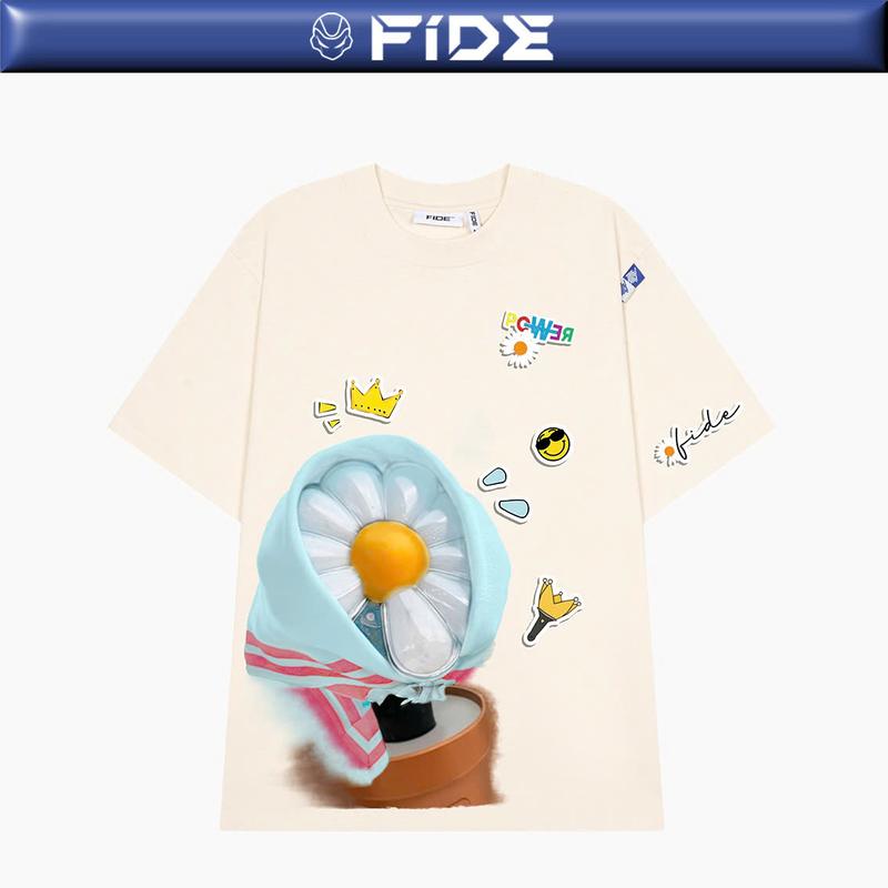 Áo thun FIDE LIGHTSTICK phông unisex form rộng local brand nam nữ cổ tròn oversize -AT184