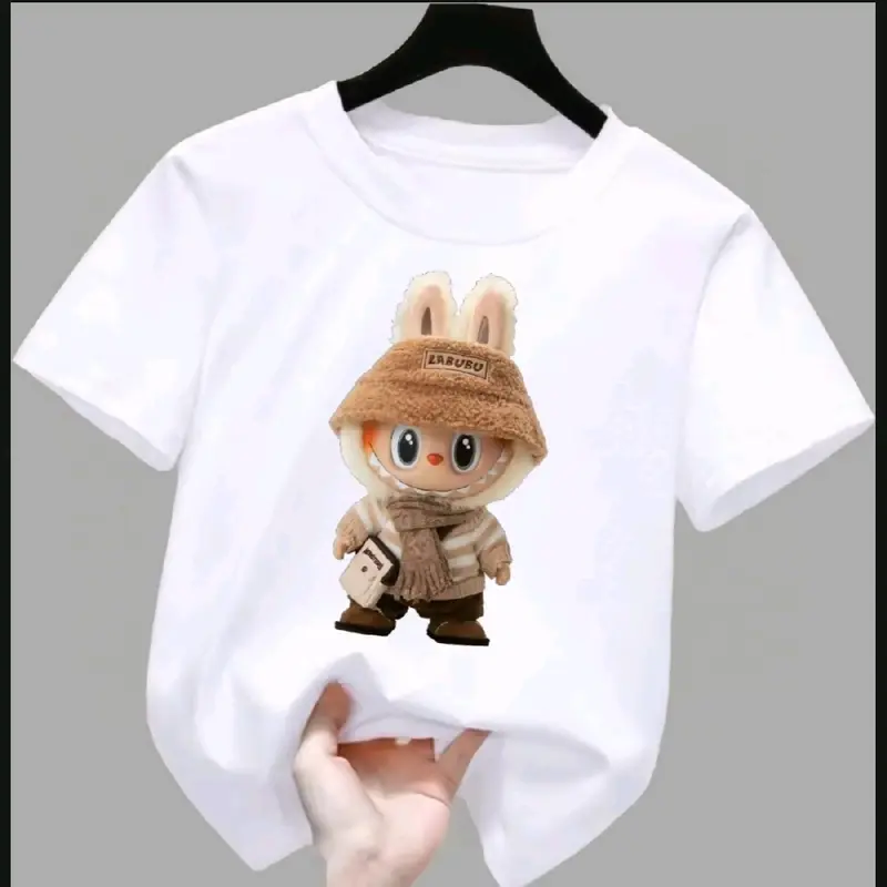 Atasan baju anak perempuan motif labuhu monster 3D 1-12 tahun lengan pendek Fashion Bunda 1
