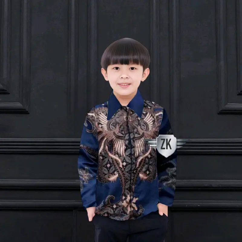 Baju Batik Ayah Dan Anak Cowok Lengan Panjang Pendek Usia 2 Sampai 10 Tahun Motif Terbaru Bahan Premium Couple Batik Keluarga Ayah Dan Anak Laki-laki Kekinian Halus 3