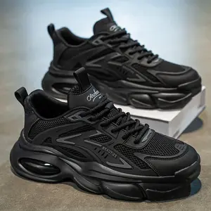 Sepatu Olahraga Hitam STIL Sekolah Anti Slip Berkualitas - Outdoor