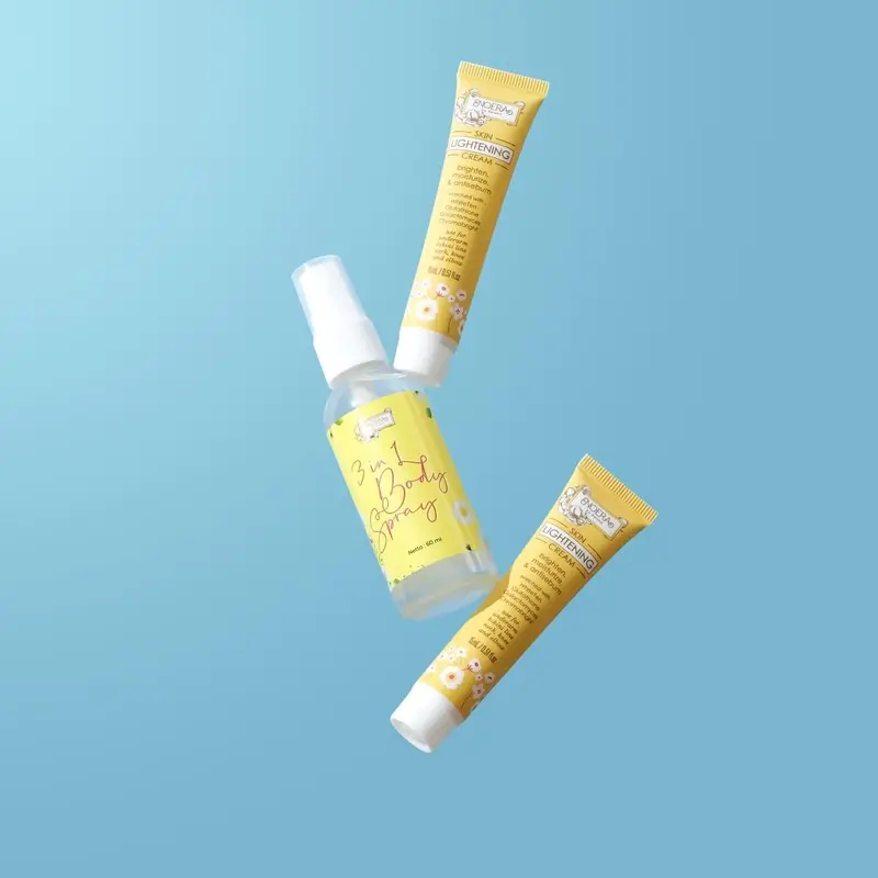 Paket Noera Skin Lightening Cream 15ml & Noera 3 in 1 Body Spray 2