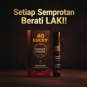 4G Lucky Personal Care Spray – Travel Size 5ml - Semprotan Pria Untuk Kesehatan dan Stamina Hygiene