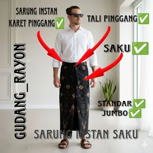 sarung instan saku dan tali pinggang sarung santri pria dewasa cod sarung instan saku dan tali pinggang sarung santri pria dewasa cod