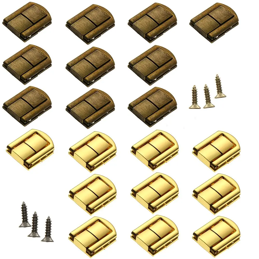 Hardware  Chest Box Suitcase Buckle Antique Box Hasps Catch Latches Alloy Lock Leather Bag Buckle Clasp