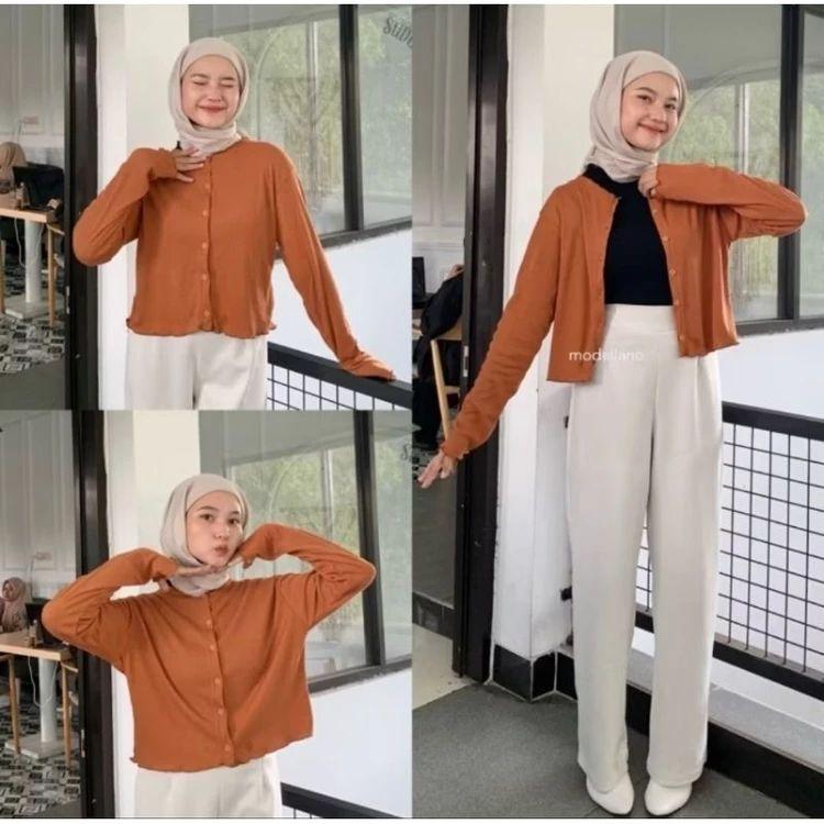 Atasan Sweater Cardigan Perempuan Lucu Usia 2 - 12 tahun Bahan Waffle Premium cardigan Kancing Motif necy, atasan, Tebal, Kardigan, Baju, Sweater, 2 - 12 tahun, Fashion anak Perempuan - SAGE, 4 | Kekinian