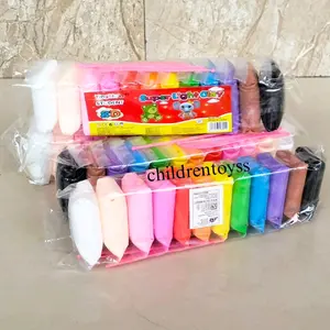 Mainan Edukasi Super Light Clay 12 warna / polymer clay
