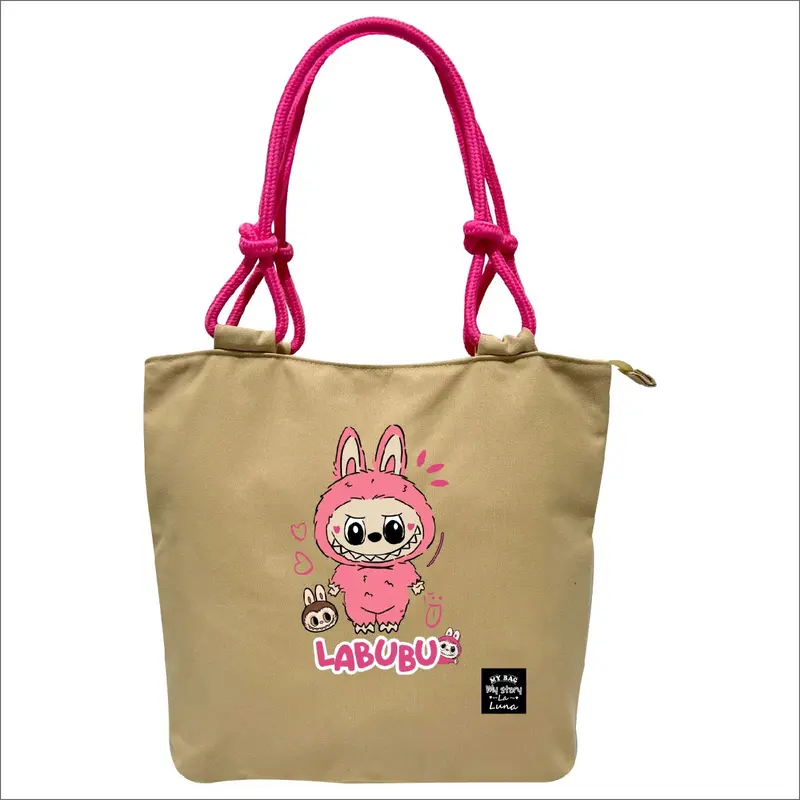 Totebag/Totebag Lotso/Totebag wanita/Lotso Kanvas/Totebag Labubu/Tas Labubu 6