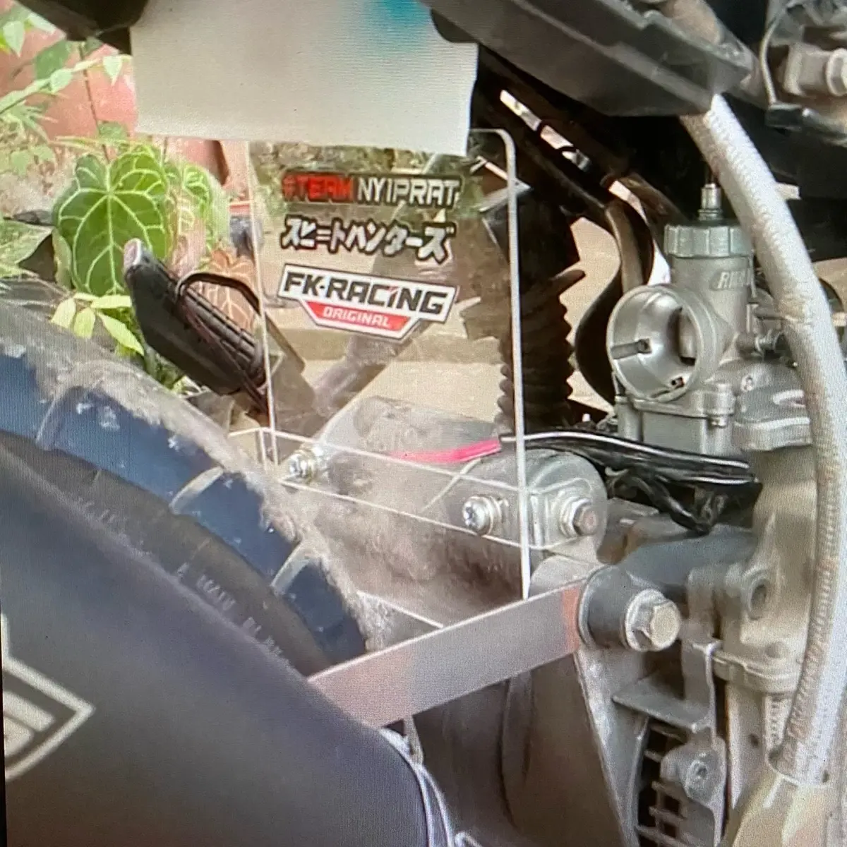 Mudflap akrilik vario 110 karbu open filter