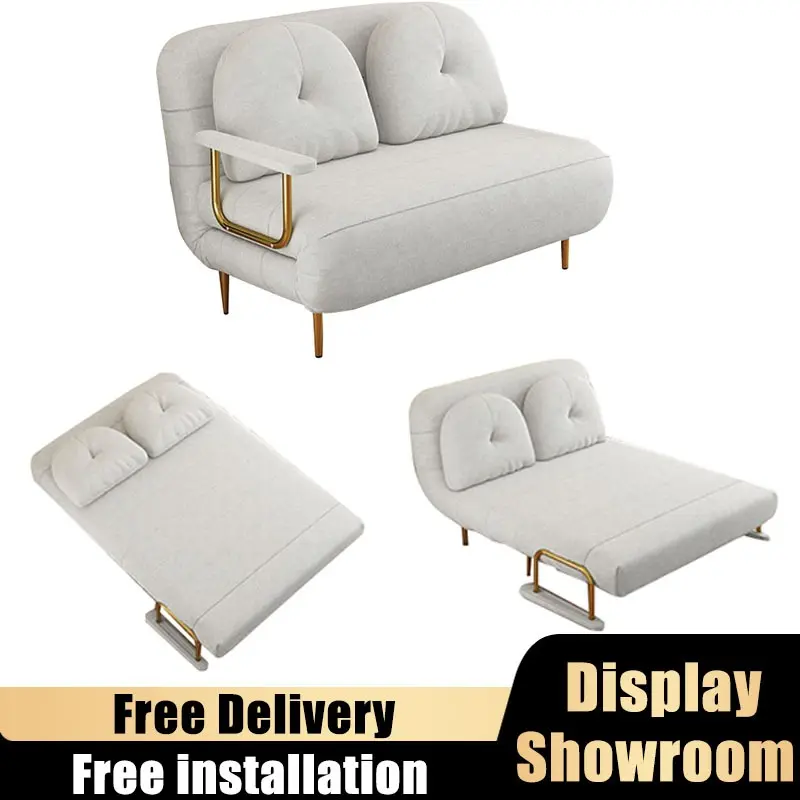 Sofabed（Free Delivery and install)Type 538 Cloud Style Folding Sofa Home Small Apartment Balcony Living Room