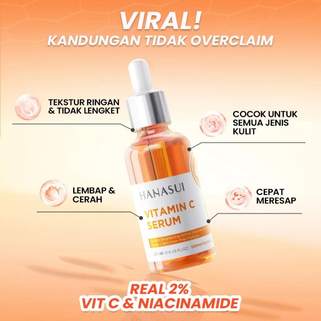 HANASUI Serum Vitamin C Mencerahkan & Pudarkan Bintik Hitam 2% Niacinamide 1% Betadine XX336 HANASUI Serum Vitamin C Mencerahkan & Pudarkan Bintik Hitam 2% Niacinamide 1% Betadine XX336