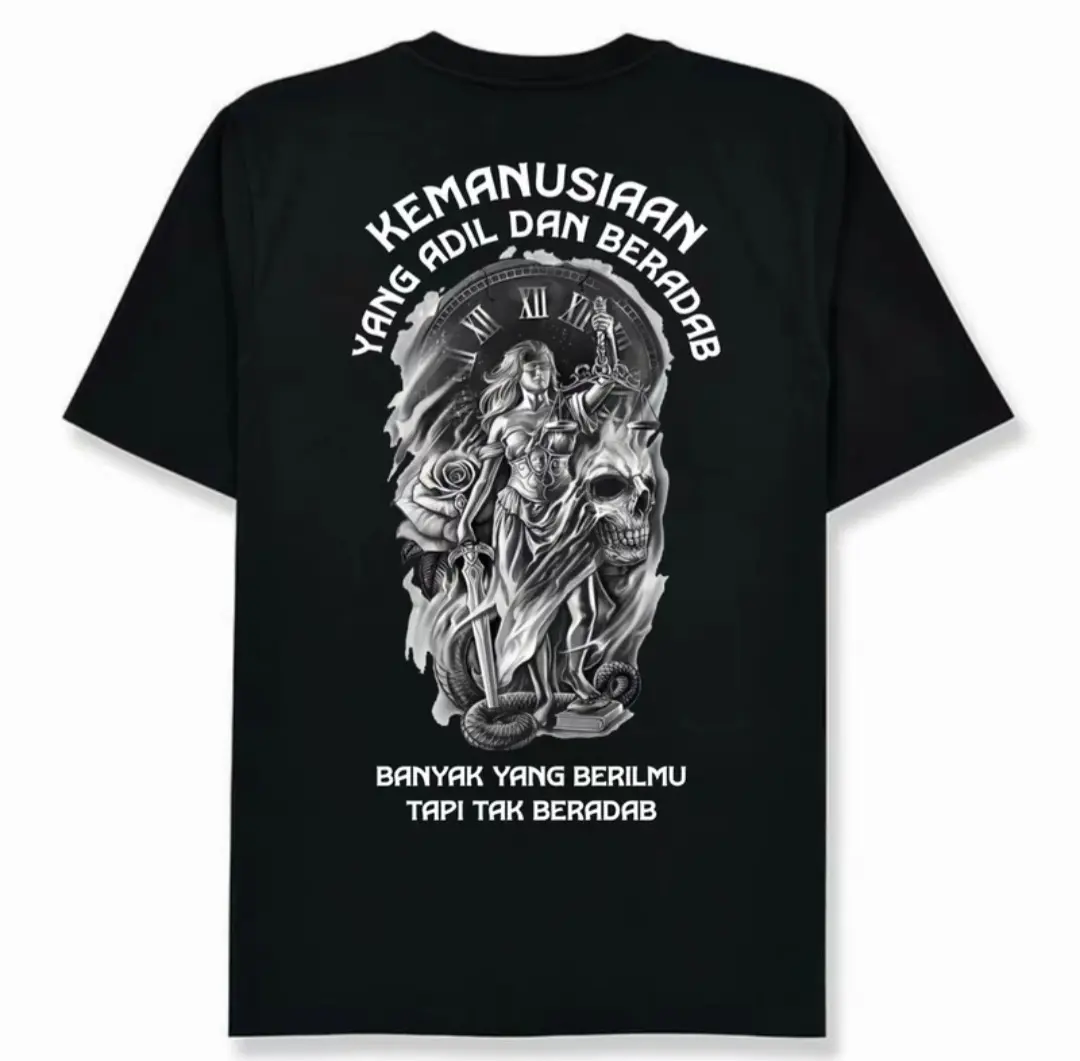 [Reat'] kaos kemanusiaan yang adil dan beradab combed 24s katun distro nyaman baju keren