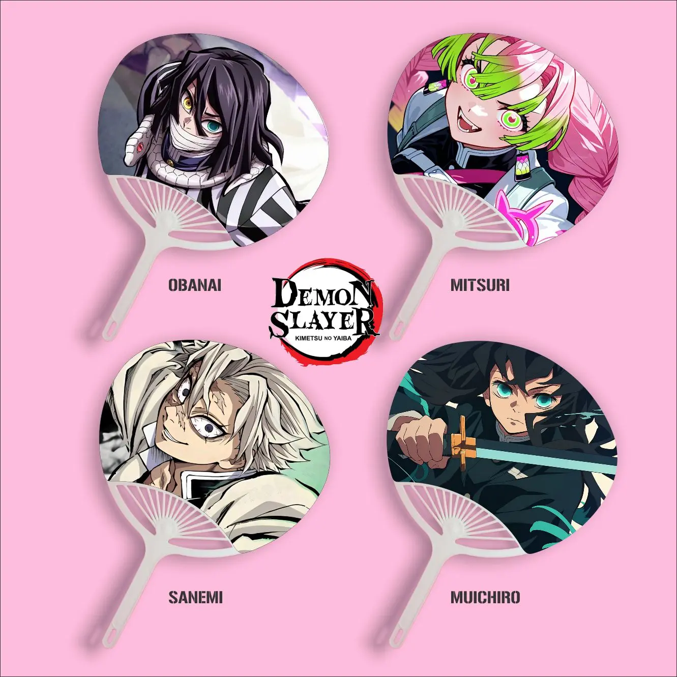 Kipas Kimetsu No Yaiba Demon Slayer, kipas anime