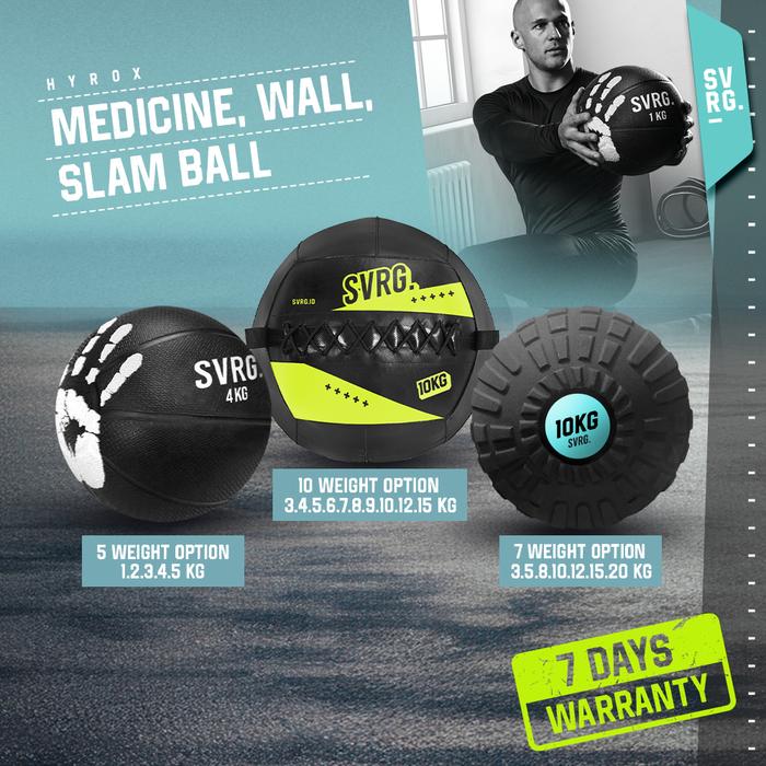 Gambar SVRG Wall Ball 15 KG - Medicine Ball - Slam Ball - Slam Ball, 3 Kg dari SVRG Store Kota Tangerang Tokopedia