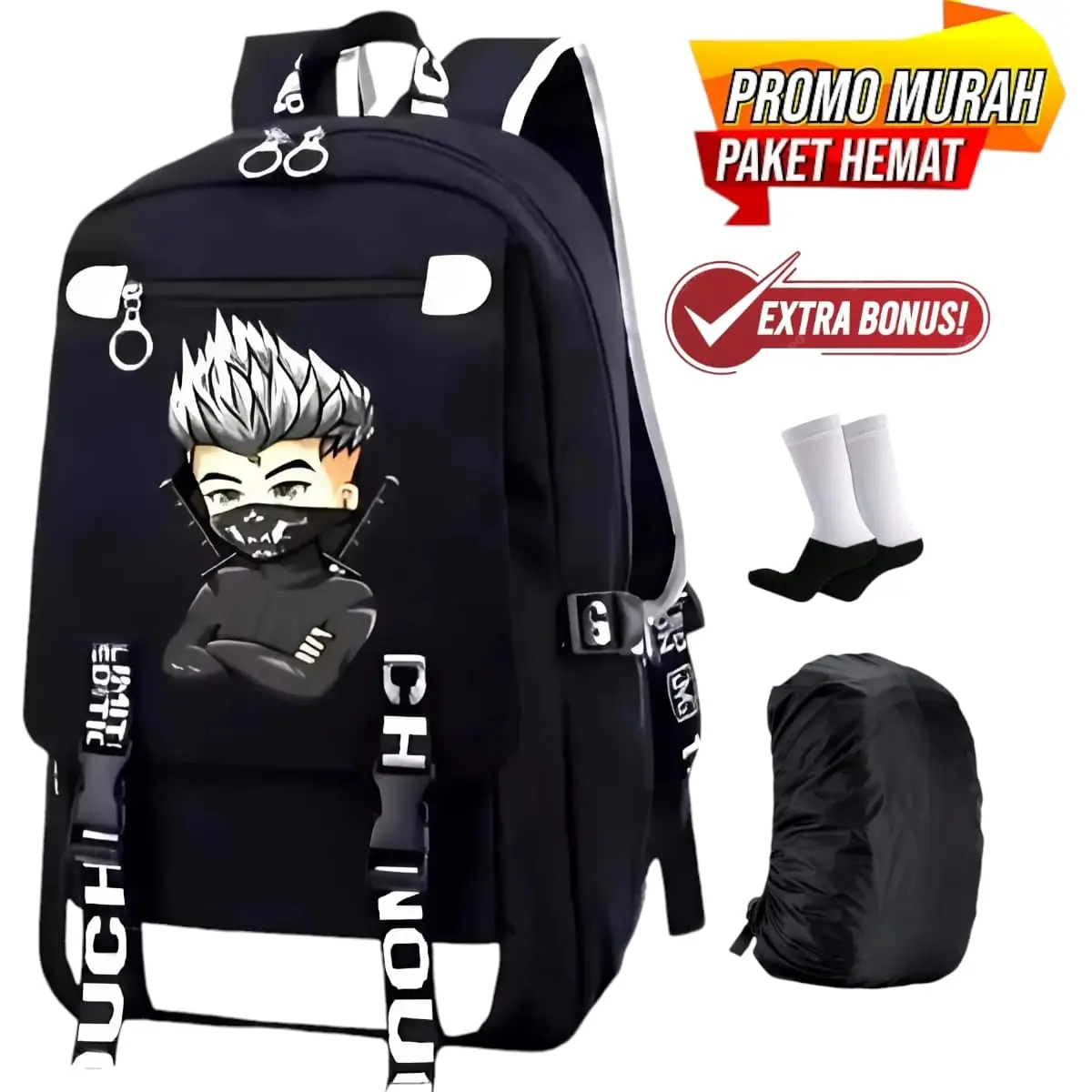 TAS RANSEL PRIA TERMURAH RANSEL SEKOLAH TAS PRIA DISTRO KEREN TERBARU  RANSEL KANVAS KAPASITAS BESAR TAS PUNGGUNG Backpack Wanita