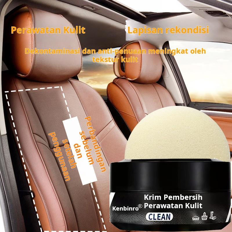 Krim Pembersih Kulit Interior Mobil Barang Impor Lilin Khusus untuk Perawatan Kulit Sepatu dan Tas Kulit Krim Pembersih Perawatan Barang Kulit
