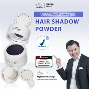 Hair Shadow Instan 4 Warna｜Rapikan Garis Rambut dengan Cepat｜Tutup Kebotakan Ringan｜Tahan Air & Multifungsi｜Hasil Alami & Tahan Lama