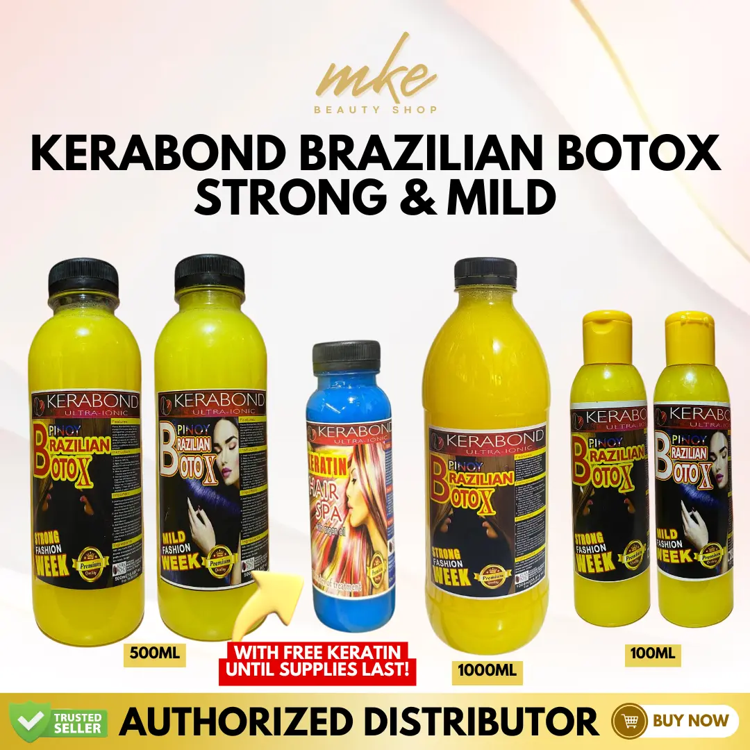 KERABOND BRAZILIAN BOTOX STRONG 500ML & 100ML, MILD 500ML & 100ML