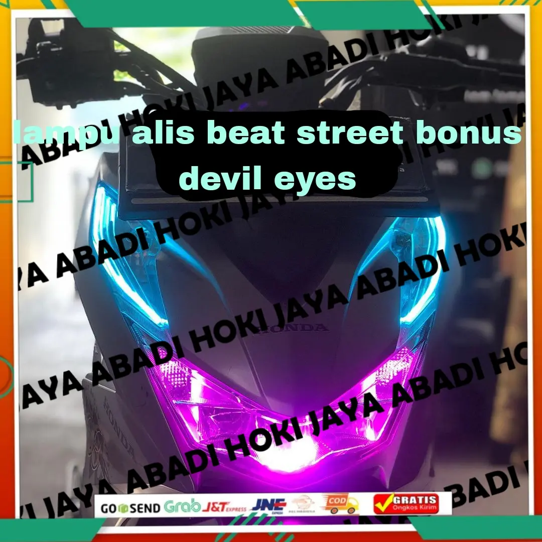 FULL SET PAKET GANTENG LAMPU ALIS BEAT STREET BONUS DEMON EYES TIDAK BERBINTIK SIAP PAKAI