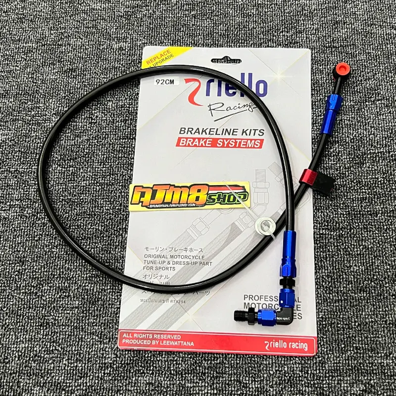 Selang Rem Depan Riello 90 drajat panjang 92cm Universal Motor 1