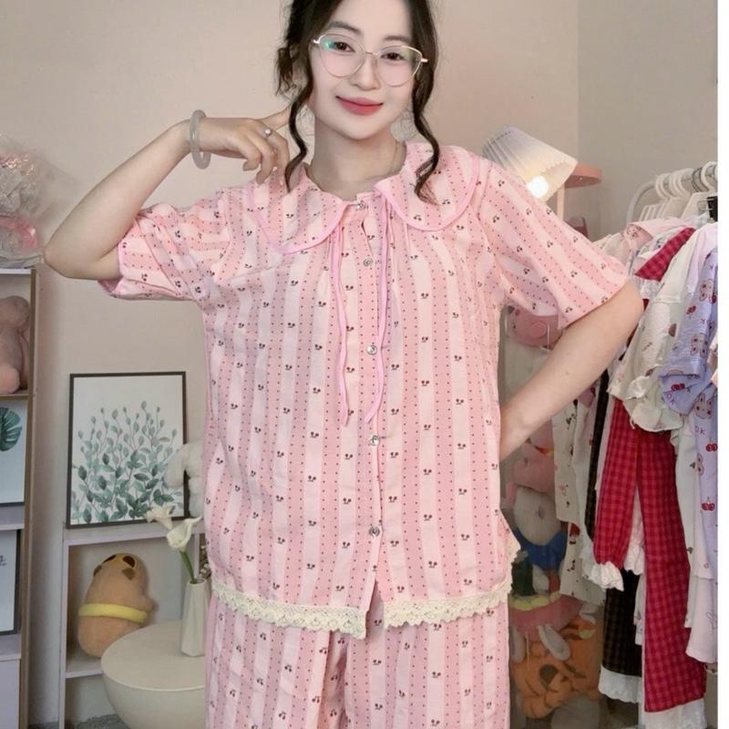 [38-60kg)Set đũi mát Hình ,áo cộc quần Đùi mùa hè xinh xinh