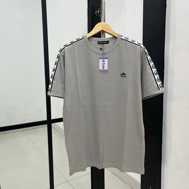 T-shirt Kaos Pendek Pria Bahan catton 24.s  Frams mode Logo Bordir Plat Tangan Sablon Keren Baju Distro Oblong Tulisan Combed 6